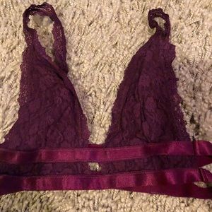 burgundy bralette